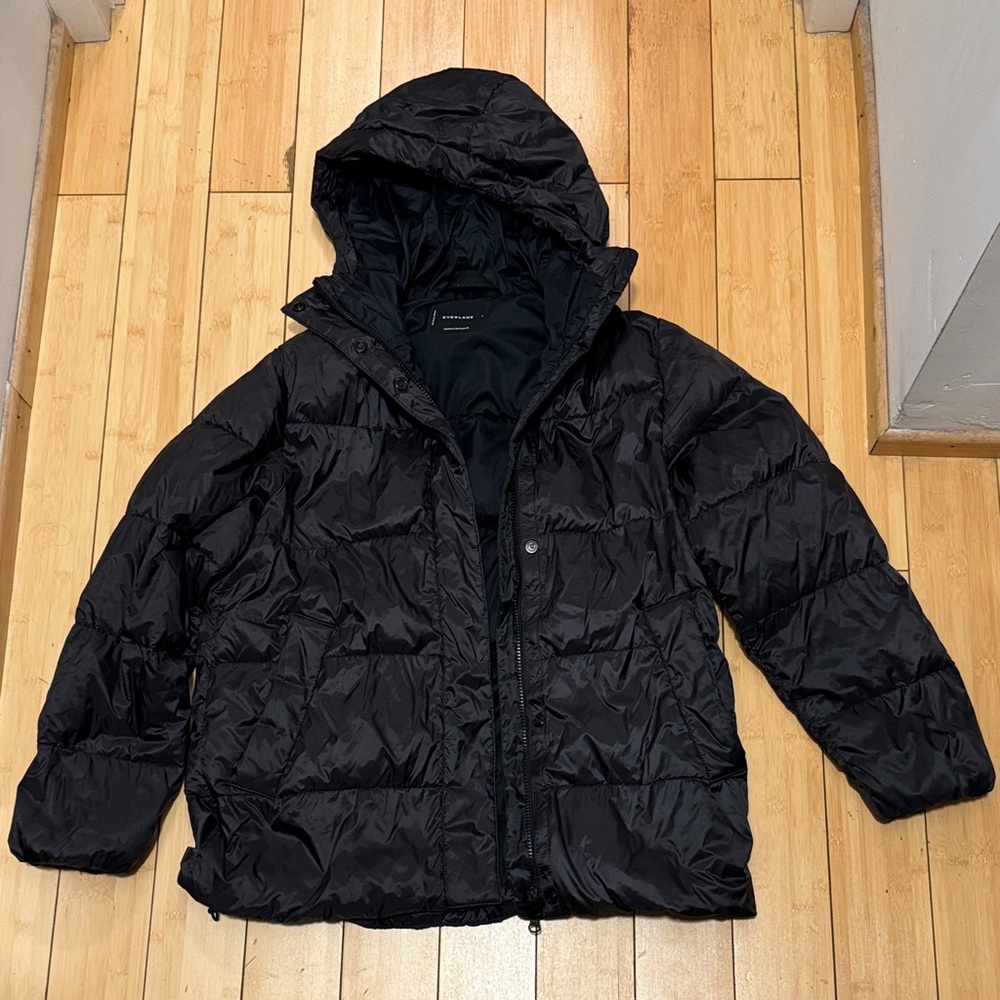 Everlane Black Puffer Jacket